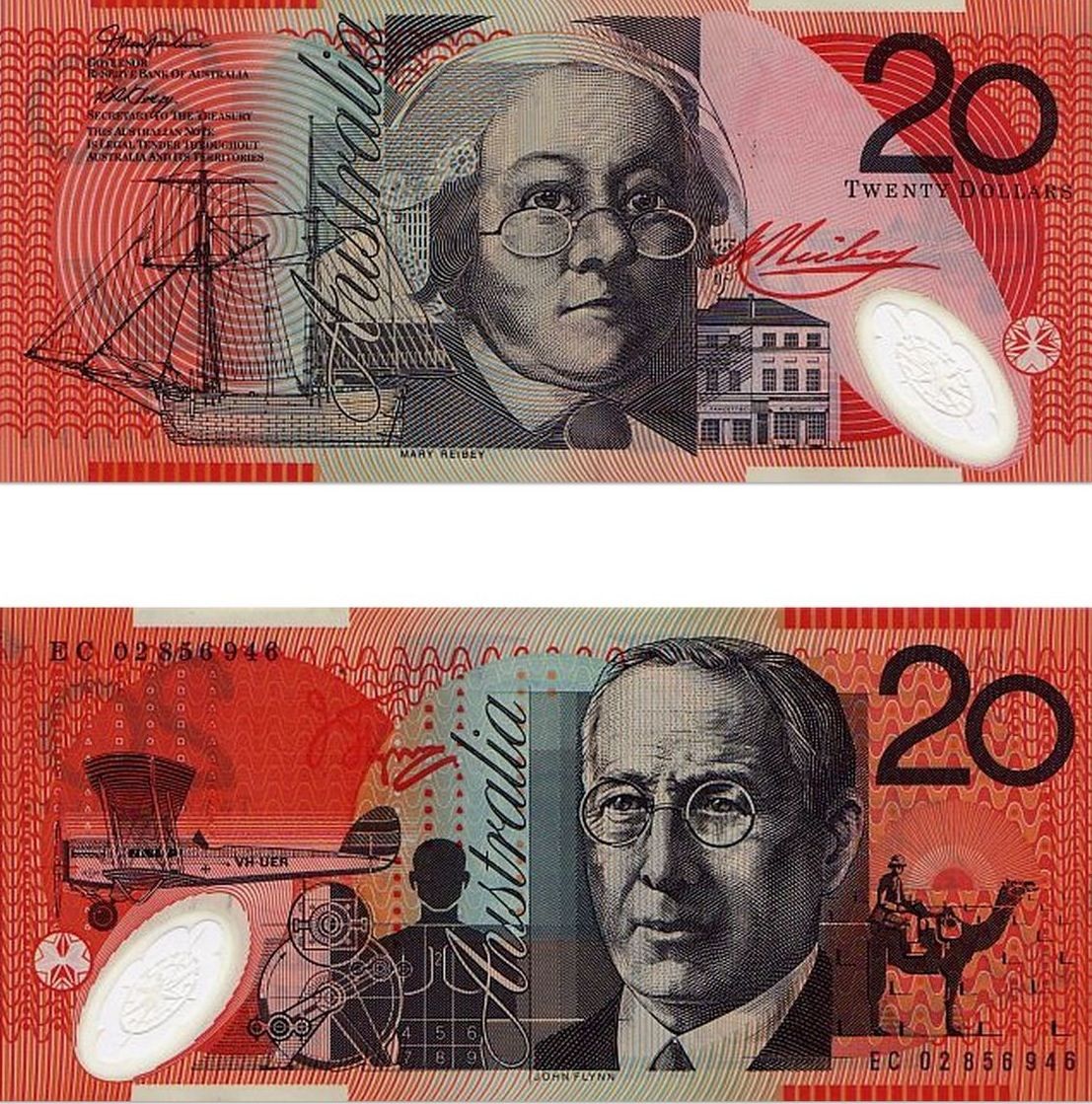 Australian 20 dollar bill